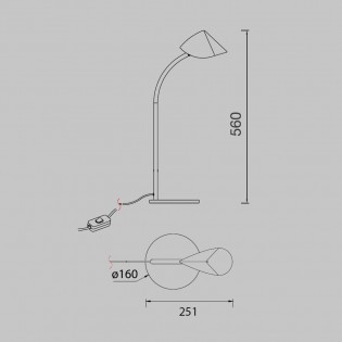 Lámpara de sobremesa LED Capuccina (8.5W)