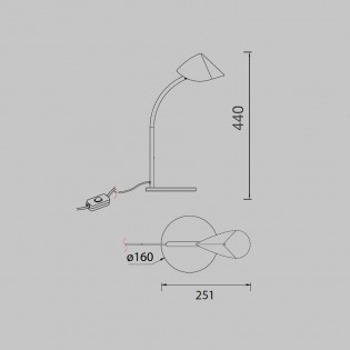 Lámpara de mesa LED Capuccina (8.5W)