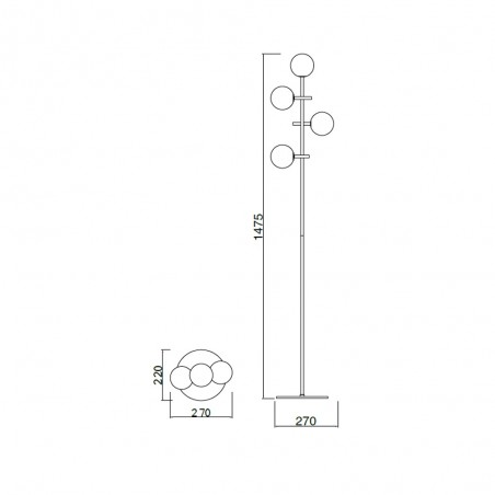 Lámpara de pie Cellar