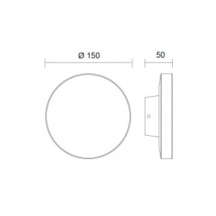 Aplique de exterior LED Bora (9.6W)