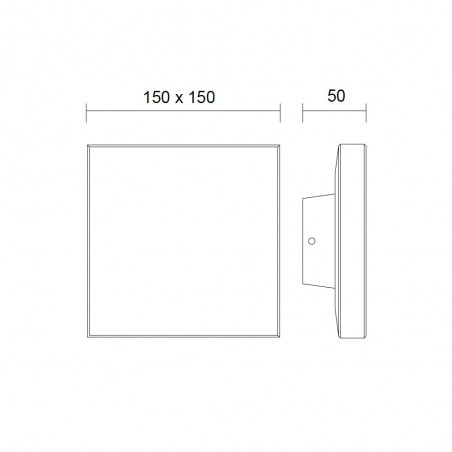 Aplique de exterior LED Bora II (9.6W)