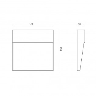 Aplique de exterior LED Baker (6W)