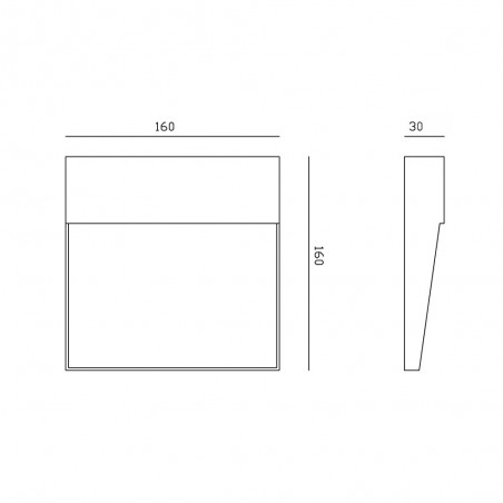 Aplique de exterior LED Baker (6W)