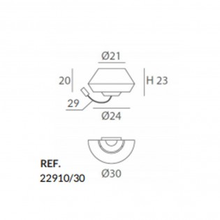 Aplique con lector LED Banyo (3W)