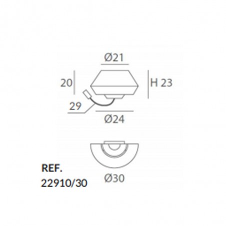 Aplique con lector LED Banyo (3W)