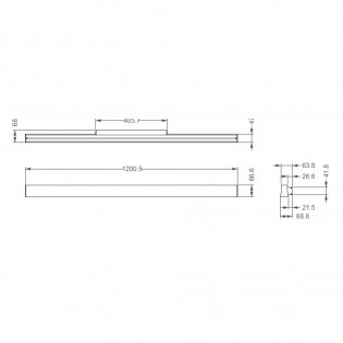 Aplique de pared LED Hanok (38W)