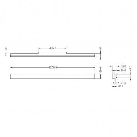 Aplique de pared LED Hanok (38W)