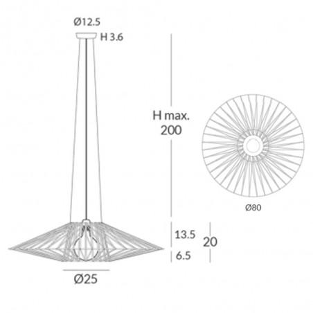Lámpara de techo Bimba II