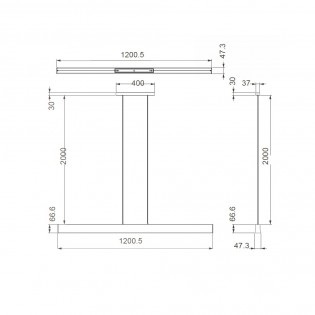 Lámpara colgante LED Hanok (38W)