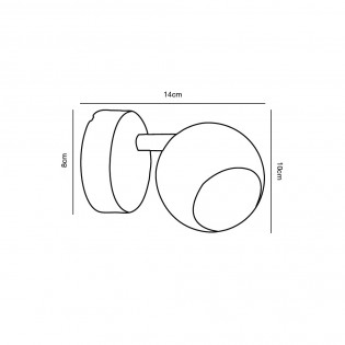 Aplique de pared LED Chicago (4.6W)