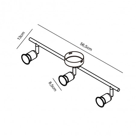 LED Ceiling Track Light Avenue (3x3W)