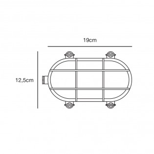 Aplique de pared exterior Helford