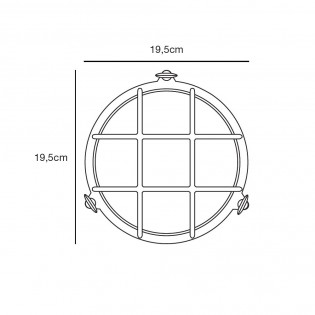 Aplique de pared exterior Polperro