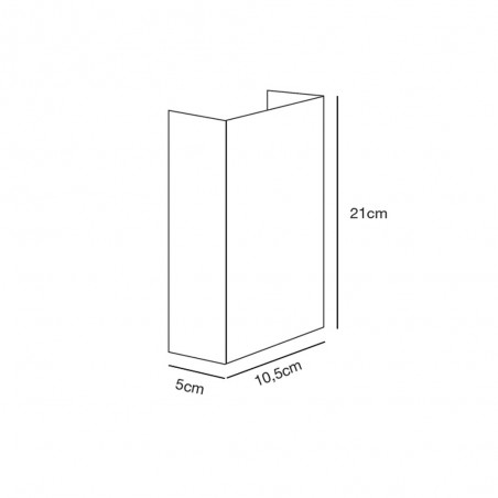 Outdoor LED Wall Lamp Fold 15 (2x3,50W)