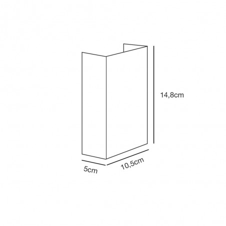 Outdoor LED Wall Lamp Fold 10 (2x3.5W)