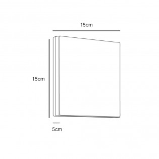 Aplique LED de exterior Artego Square (8W)