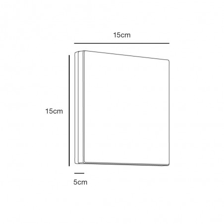Aplique LED de exterior Artego Square (8W)