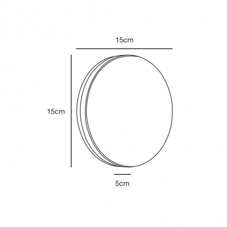 Outdoor LED Wall Lamp Artego Round (8W)
