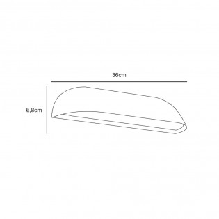 Aplique LED de exterior Font 36 (12W)