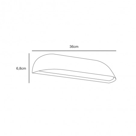 Aplique LED de exterior Font 36 (12W)