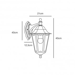 Aplique de pared exterior Cardiff