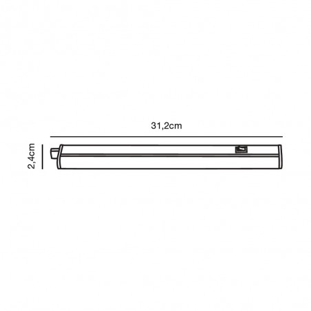 LED Under Cabinet with switch Latona 31 (5W)