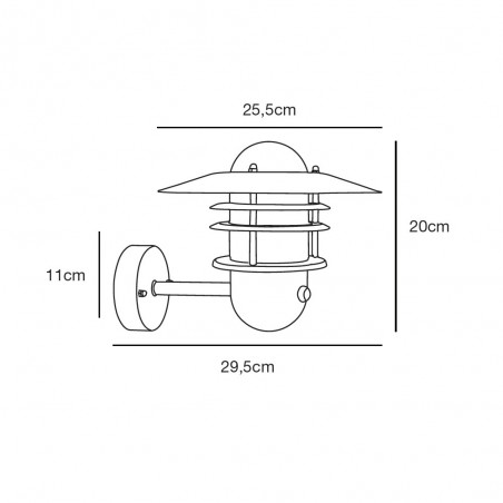 Outdoor Wall Lamp with motion sensor Agger