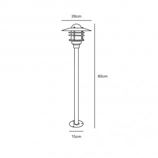 Galvanized Outdoor Bollard Lamp Agger