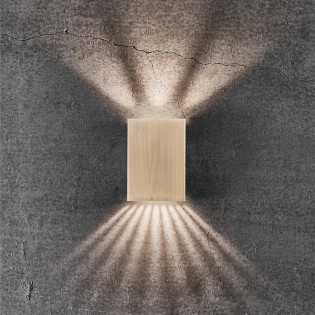 Aplique de pared exterior LED Fold 10 (2x3.5W)