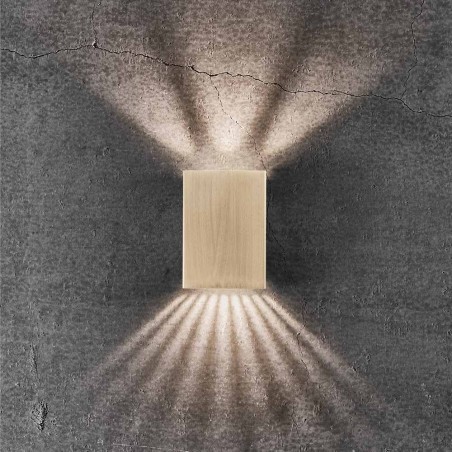 Aplique de pared exterior LED Fold 10 (2x3.5W)