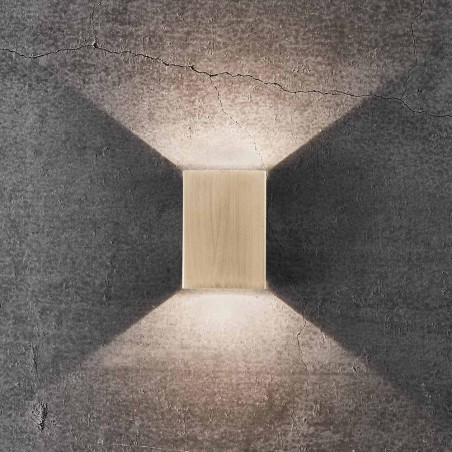 Aplique de pared exterior LED Fold 10 (2x3.5W)