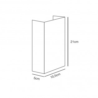 Aplique de exterior galvanizado LED Fold 15 (2x3.5W)