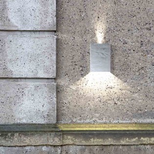 Aplique de exterior galvanizado LED Fold 15 (2x3.5W)