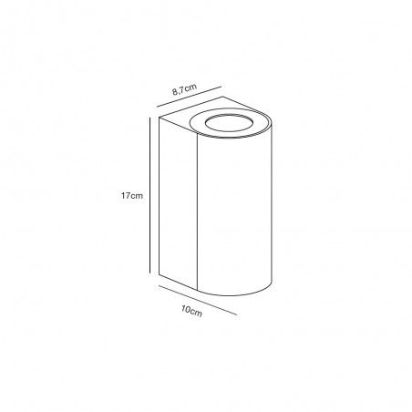 Aplique de exterior galvanizado Canto Maxi 2