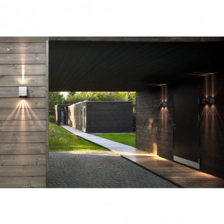 Outdoor Galvanised LED Wall Lamp LED Canto Kubi 2 (2x6W)