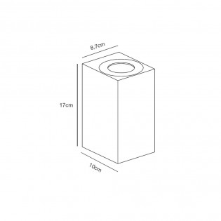 Aplique de exterior Canto Maxi Kubi 2