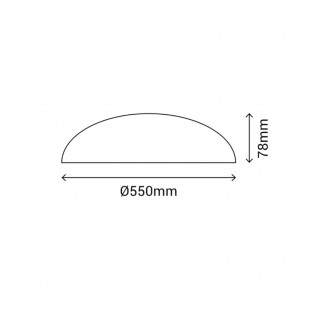 Plafón de techo LED con altavoz Farg (36W)
