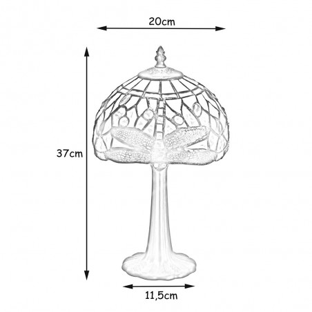 Lámpara de mesa Tiffany Dali