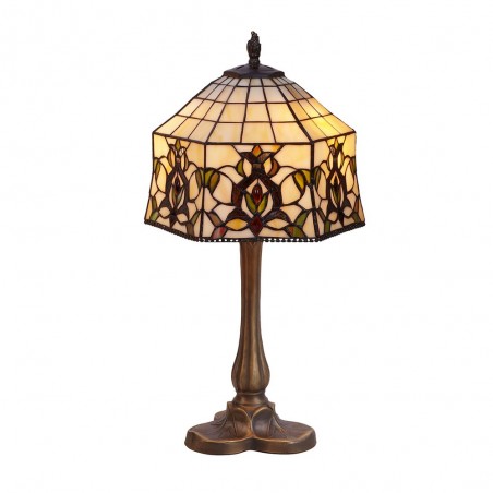 Lámpara de mesa Tiffany Hexa