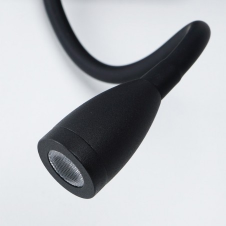Wall lamp with LED reader and USB Nabia