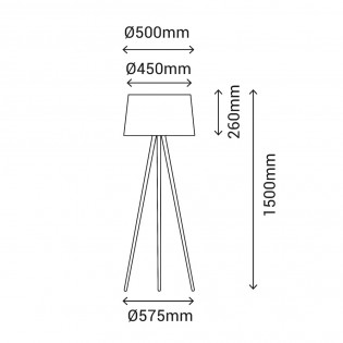 Tripod Floor Lamp Ona Wood