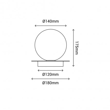Aplique de pared Musa Opal
