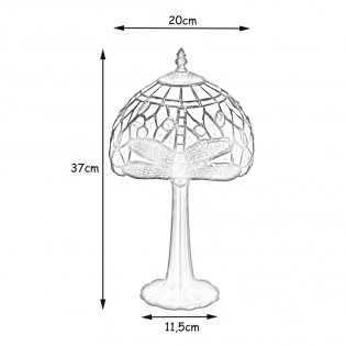 Lámpara de mesa Tiffany Compact