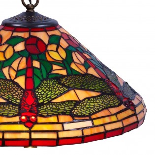 Lámpara de techo cristal Tiffany Compact II