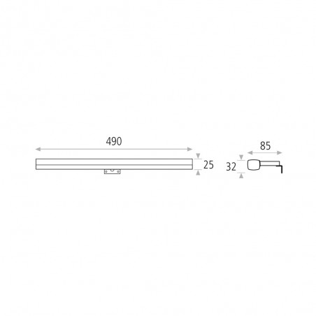 Bathroom's LED Wall Lamp for mirrors Dustin (10W)
