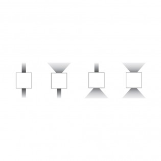 Aplique de pared LED Kendo (2x6W)
