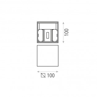 Aplique de pared LED Kendo (2x6W)