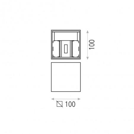 Aplique de pared LED Kendo (2x6W)