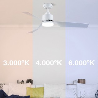 Ventilador de techo LED Flip blanco (15W)