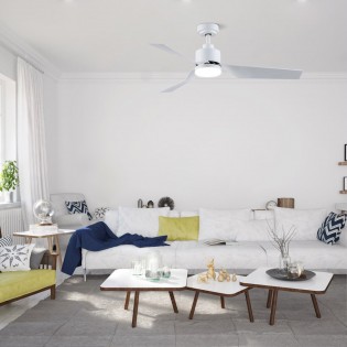 Ventilador de techo LED Flip blanco (15W)